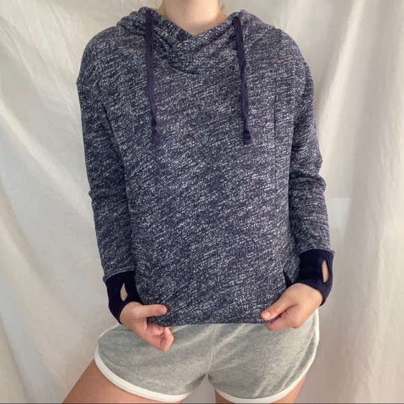 Mossimo Blue Workout Hoodie - Picture 3 of 7